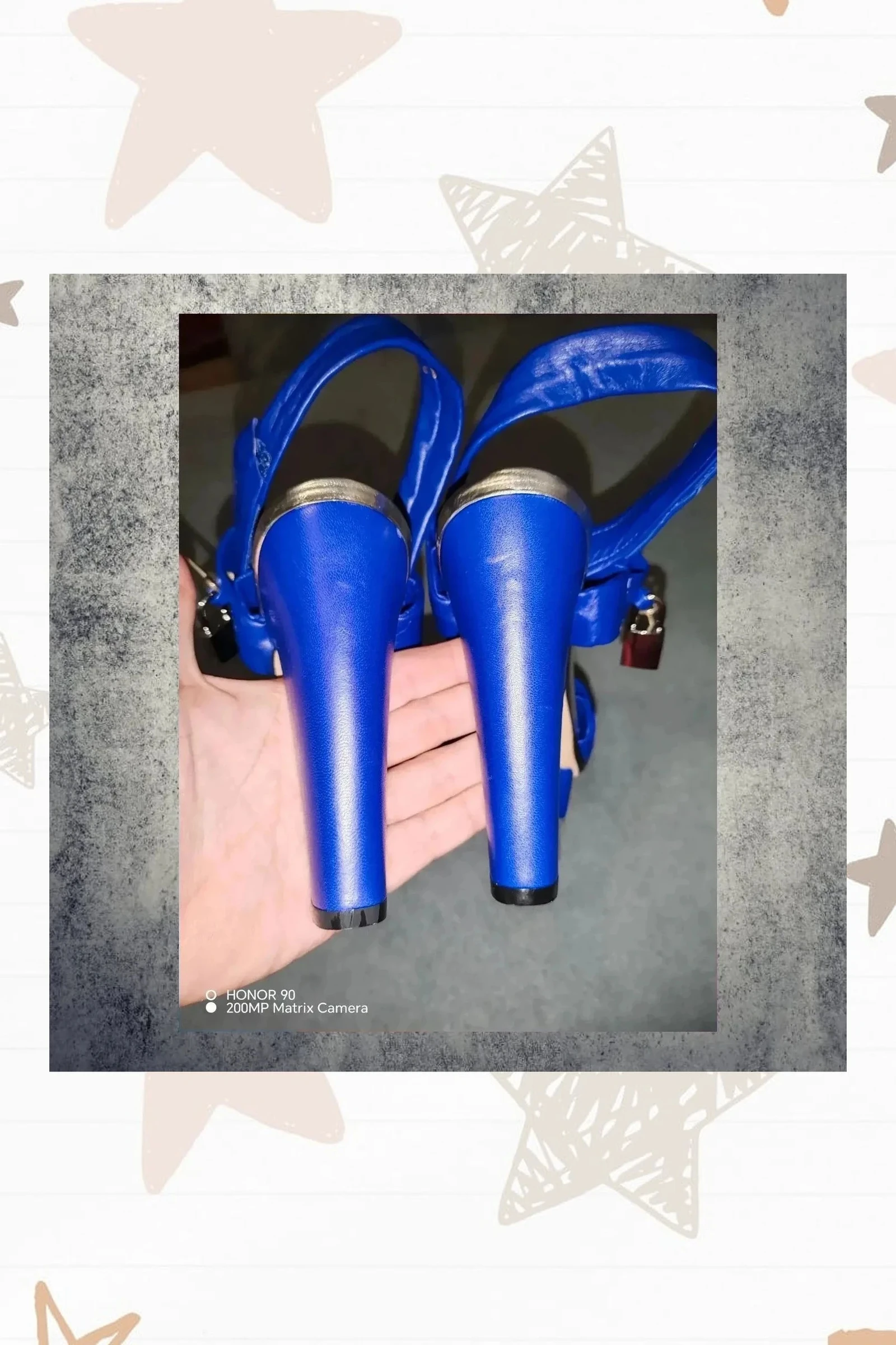 Blue leather sandals Paulo Brandão – photo 5